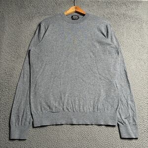 A.P.C. Rue Madame Paris Sweater Men's Large Cashmere Blend Crew Neck Pullover